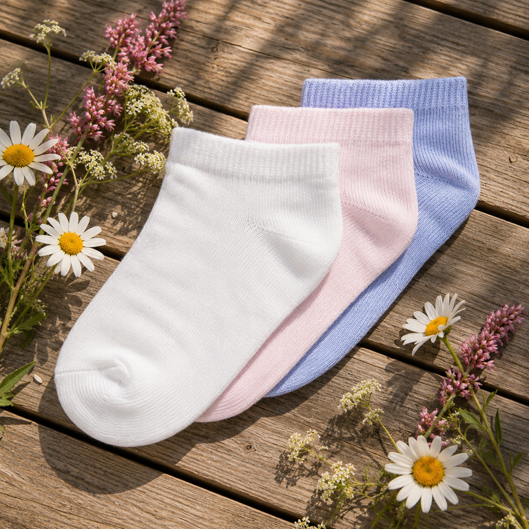 Sokken FOOTIE Vilma (cradle pink/purple impression/cloud dancer)