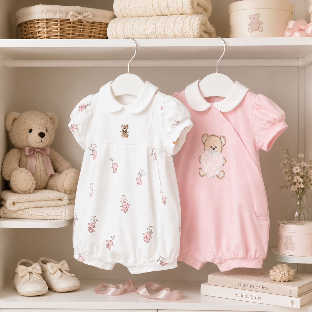 Twee jumpsuits (baby rose)