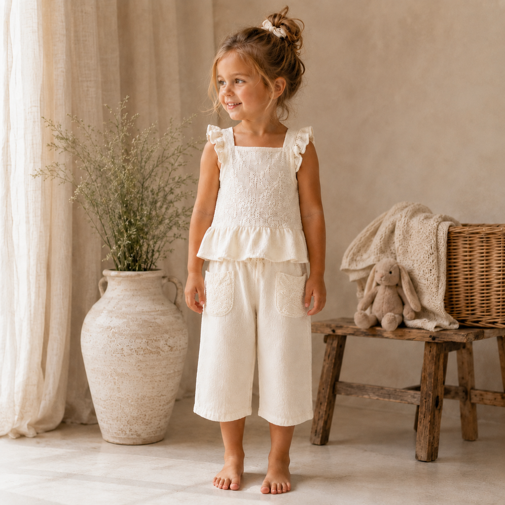 Tweedelige set (natural)
