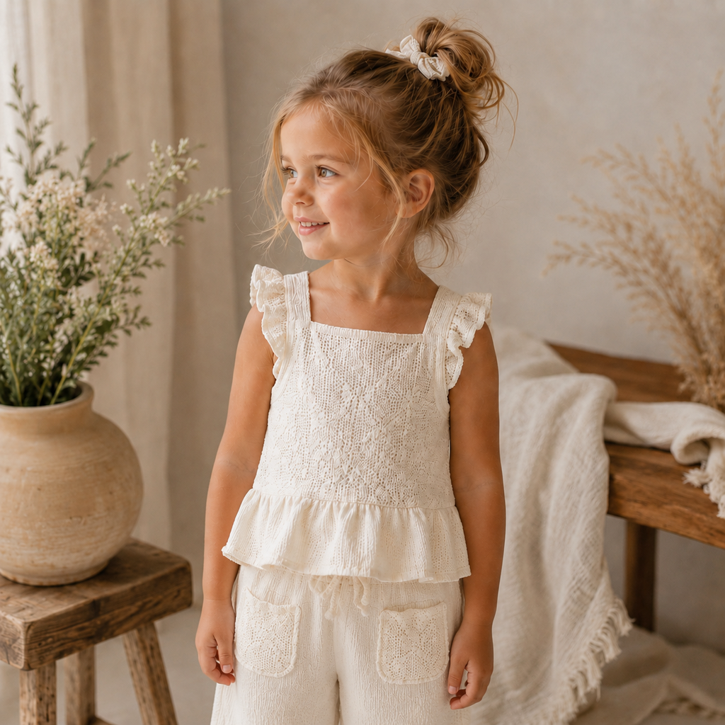 Tweedelige set (natural)