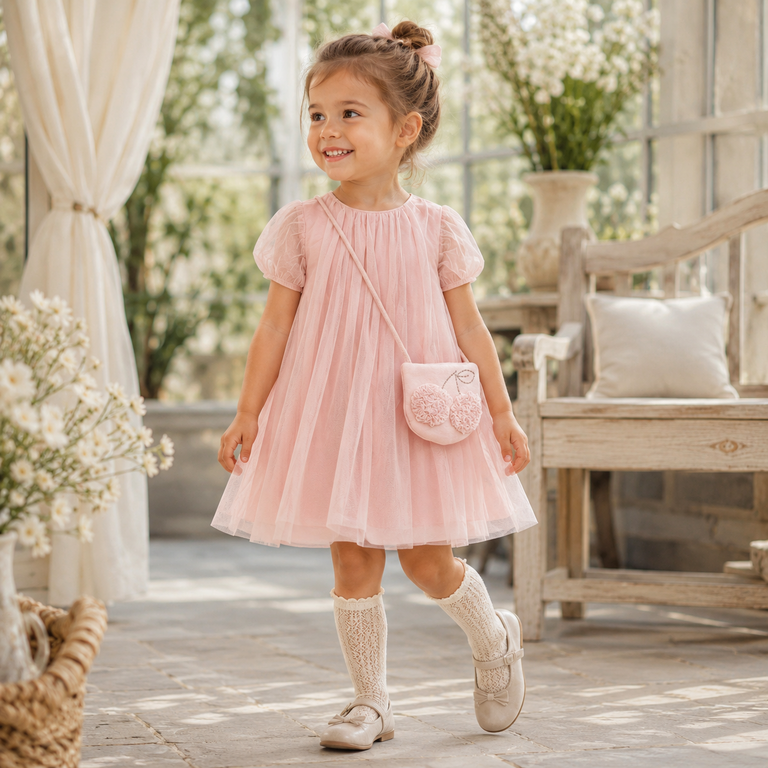 Jurk met tasje (peony)
