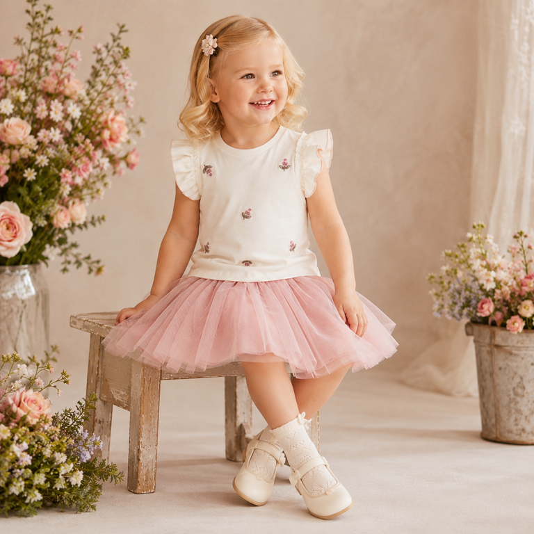Setje met rokje (peony)