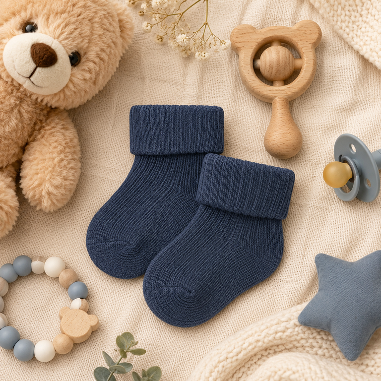 Baby sokjes Nobbu (vintage indigo)