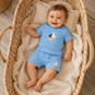 Name It Kort broekje Vacion (airy blue boats)