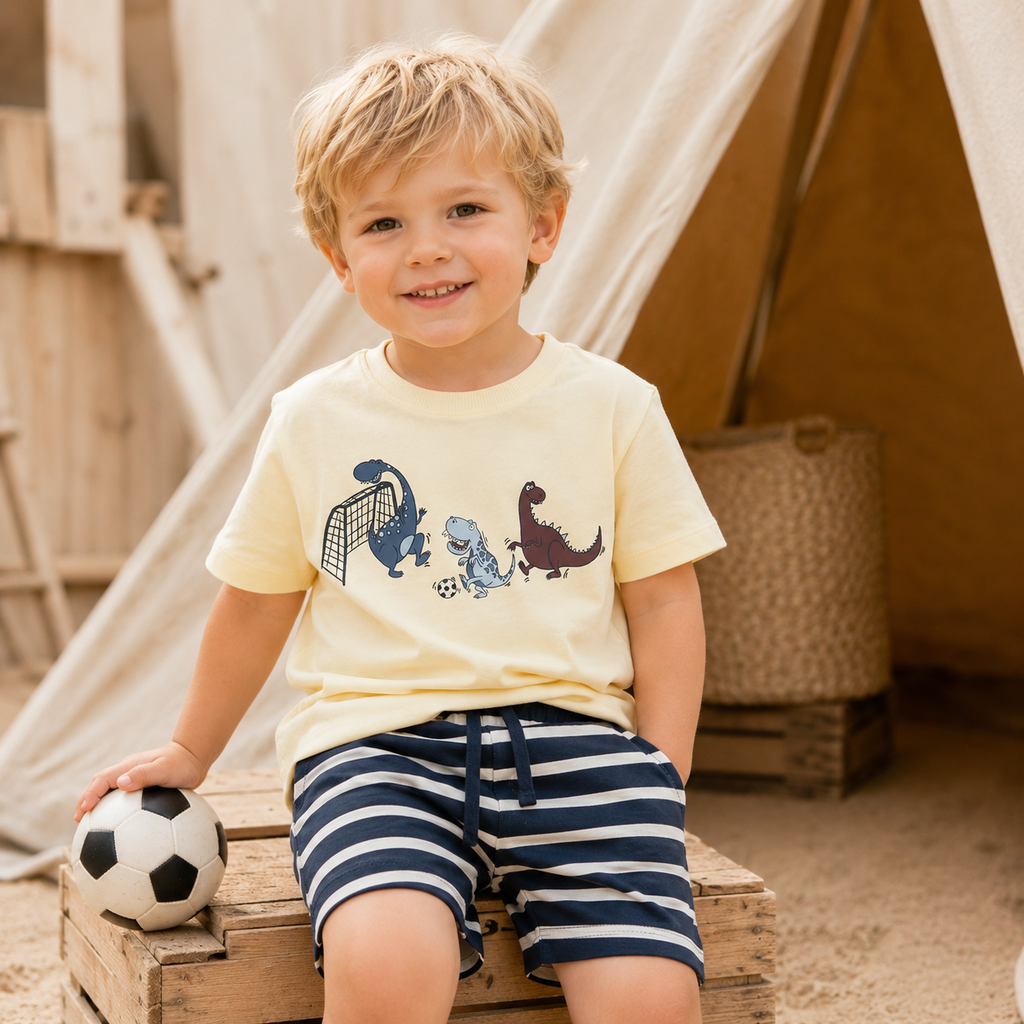T-shirt Victor (pear sorbet dino)