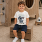 Name It T-shirt Victor (cloud dancer dino)