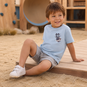 Name It T-shirt Victor (blue fog dino)