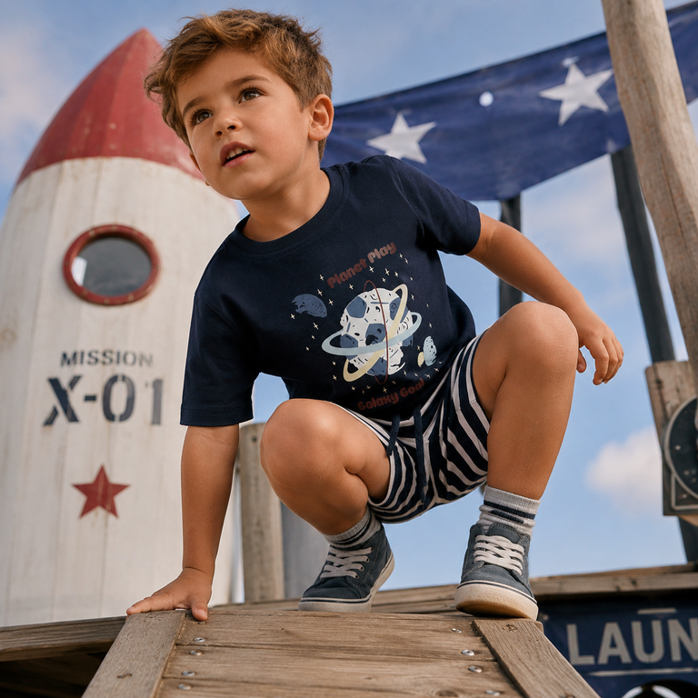 T-shirt Victor (navy blazer football)