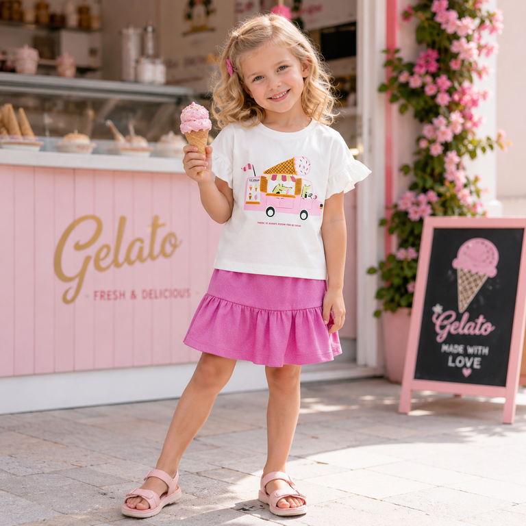 OP=OP! T-shirt Vilena (cloud dancer ice cream truck)