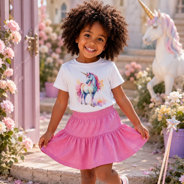OP=OP! T-shirt Votea (cloud dancer pink unicorn)