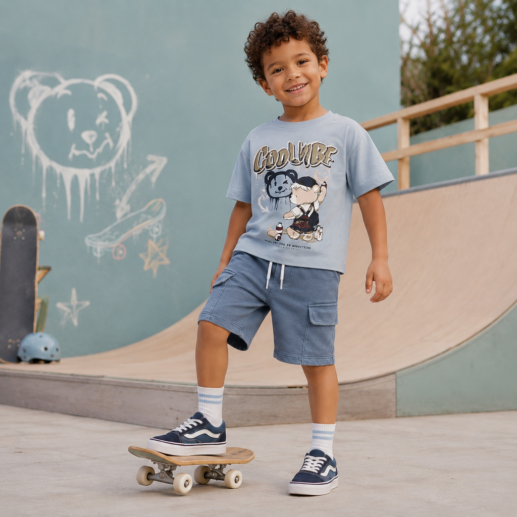 T-shirt Digro (blue fog)