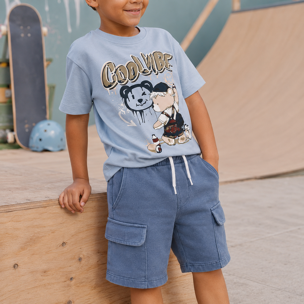 T-shirt Digro (blue fog)