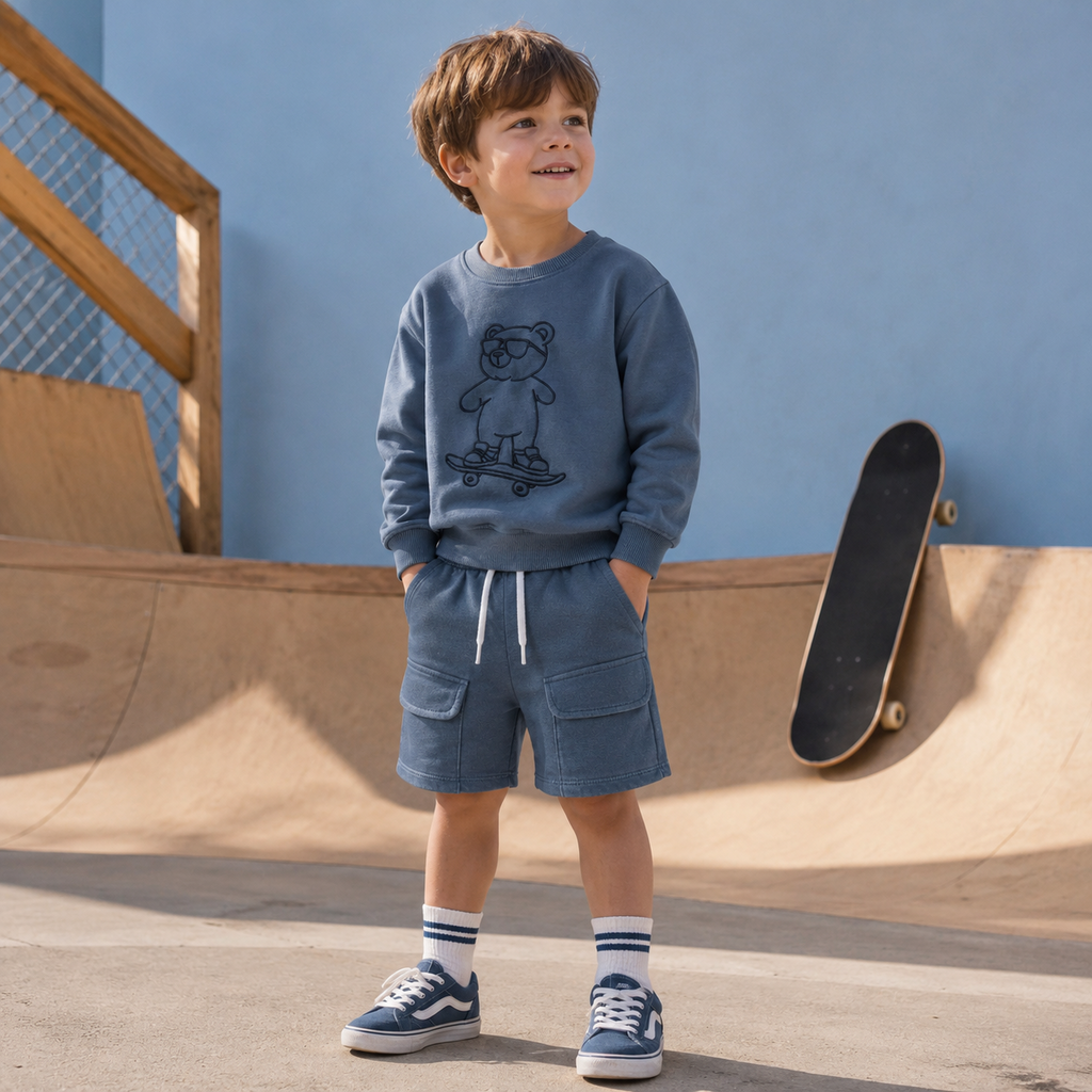 Trui sweat Dalk (vintage indigo)