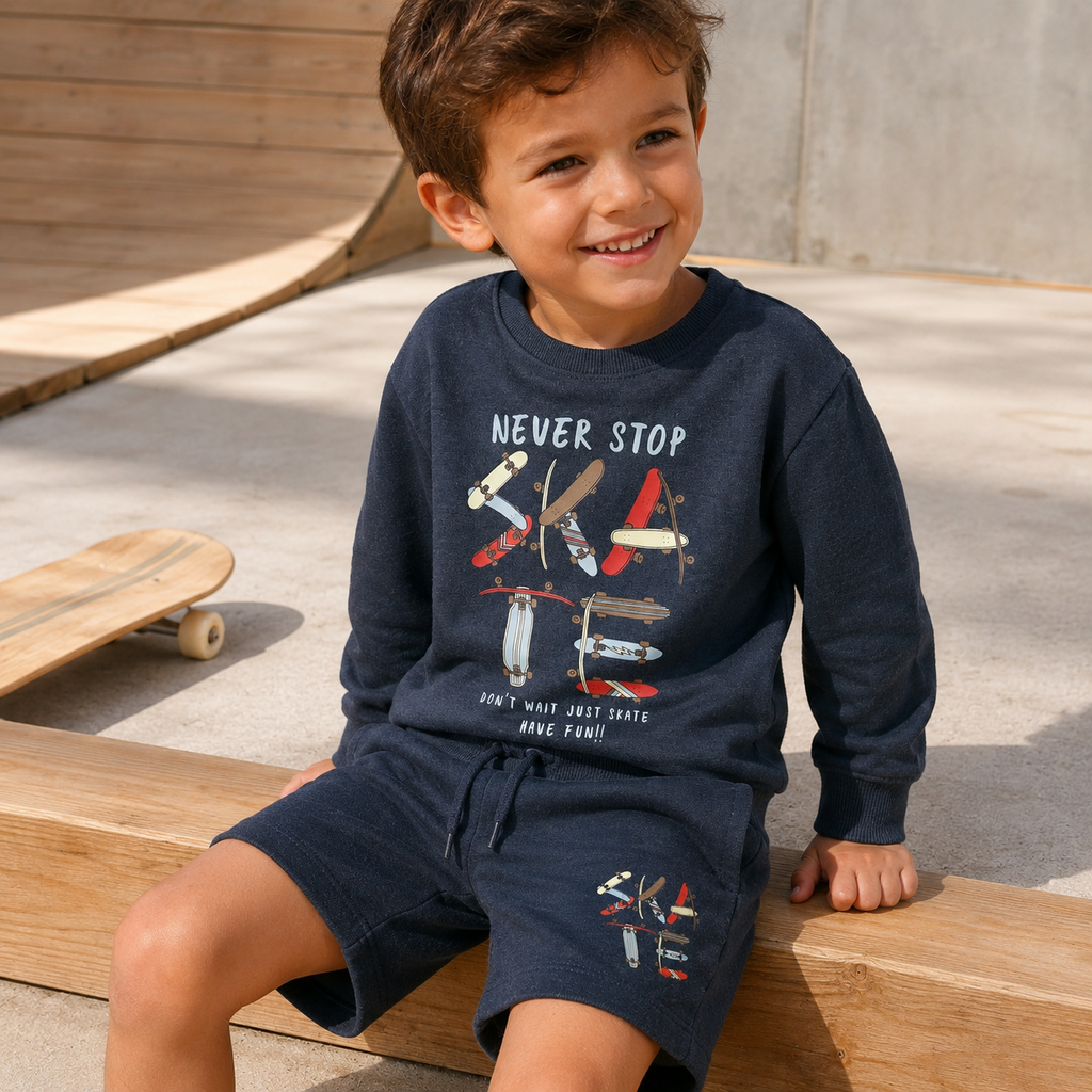 Korte broek sweat Valexander (navy blazer skate)