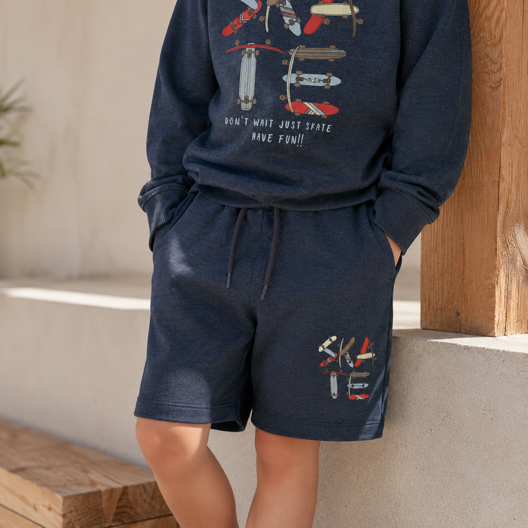 Korte broek sweat Valexander (navy blazer skate)