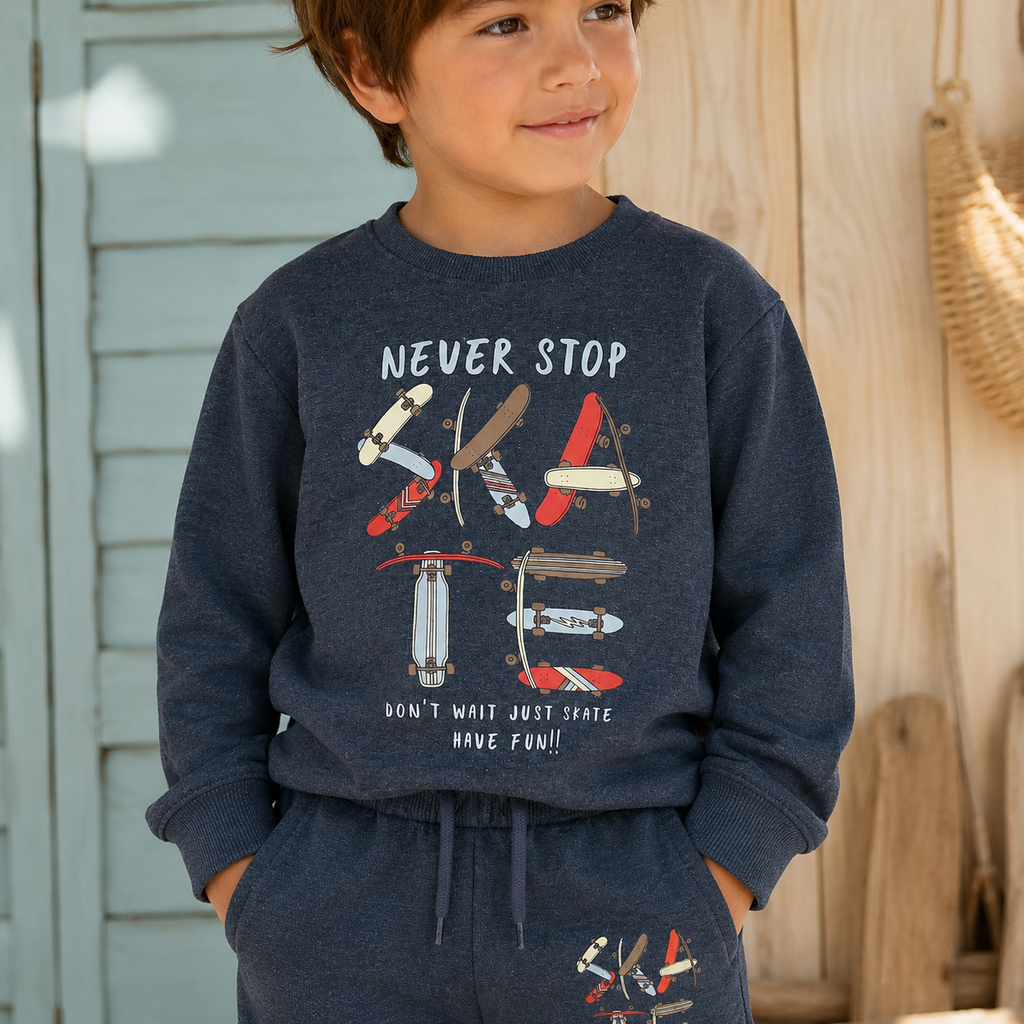 Korte broek sweat Valexander (navy blazer skate)