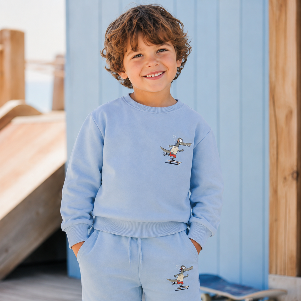 Trui sweat Valexander (blue fog skater)