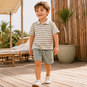 Name It Korte broek sweat Valexander (shadow skater bear)