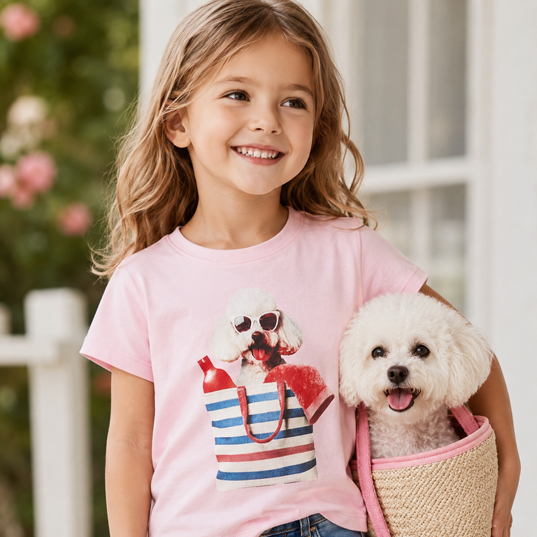 OP=OP! T-shirt Votea (pirouette beach poodle)