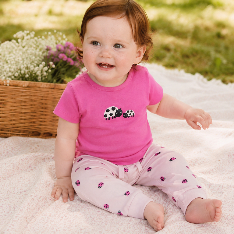Broekje Vandora (cradle pink ladybug)