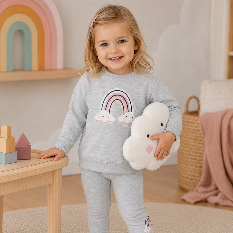 Trui sweat Bissine (light grey melange)