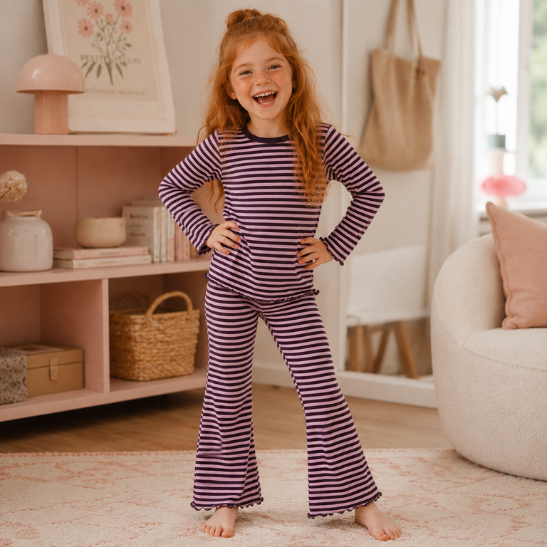 Broek BOOTCUT (blackberry wine)