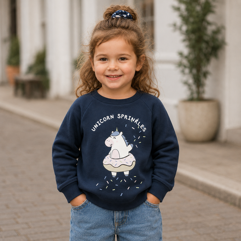 Trui sweat Venus (navy blazer unicorn sprinkles)