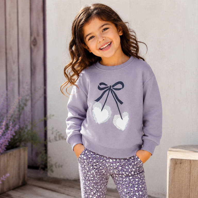 Trui sweat Basalt (lavender gray)