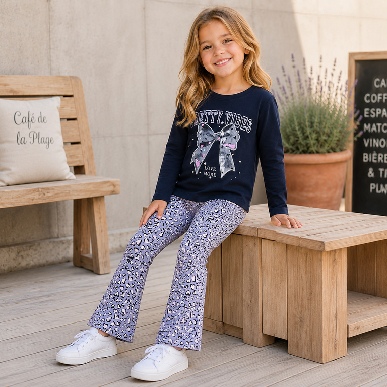 Broek FLARED Bearta (lavender gray)