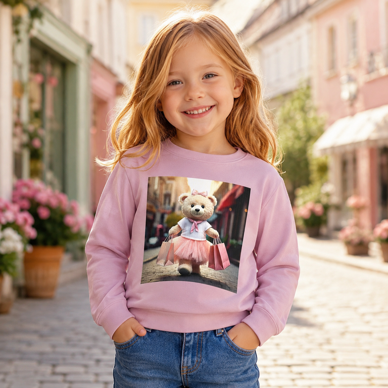 Longsleeve Votea (dawn pink shopping bear)