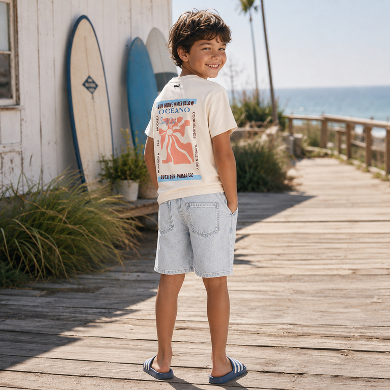T-shirt Whitsundays backprint (sandshell)