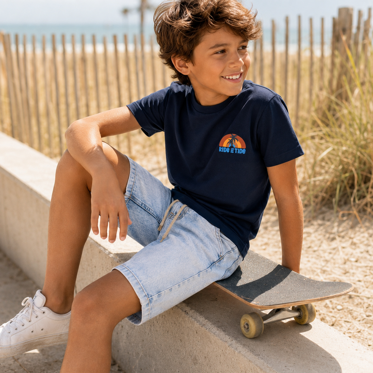 Korte spijkerbroek Juan (denim bleach)