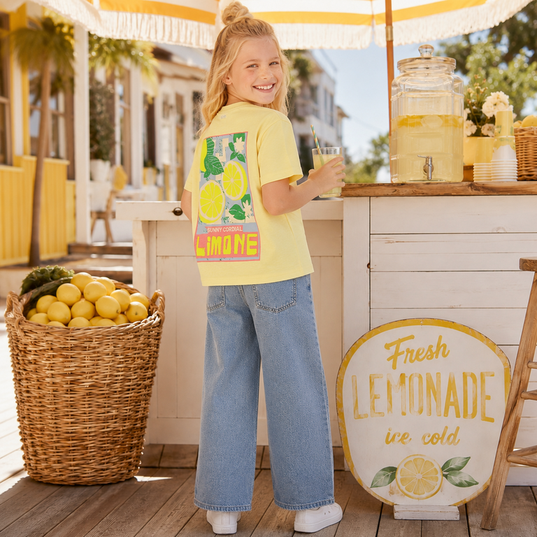 T-shirt Lemons backprint (lemon meringue)