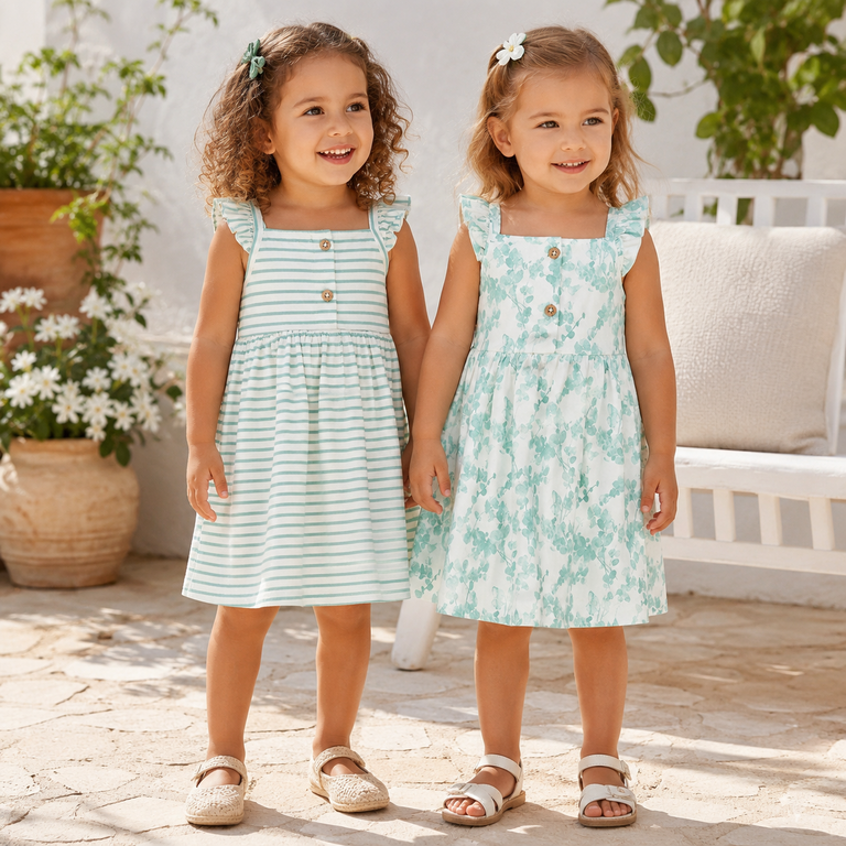 Twee zomer jurkjes (off-white)
