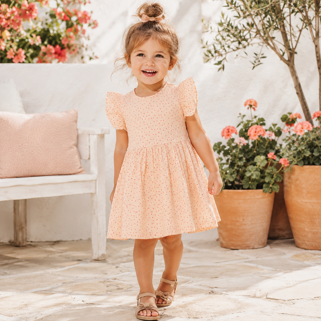 Twee zomer jurkjes (peach)
