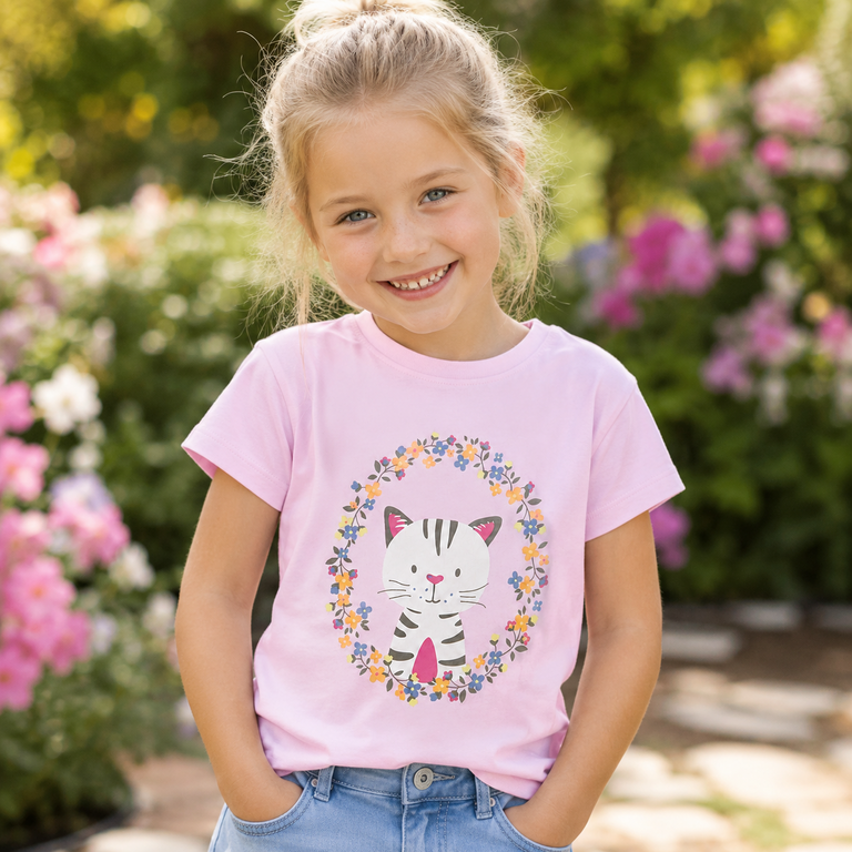 T-shirt Vigea (pirouette flower cat)