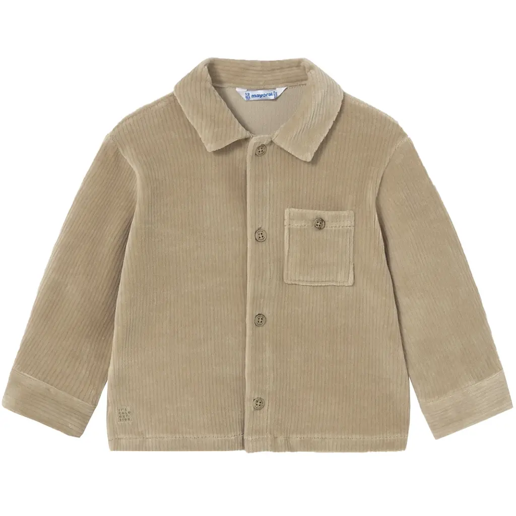 Zacht jasje/overshirt corduroy (hazelnut)