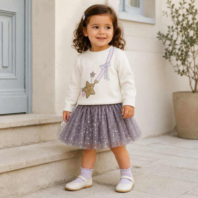 Rokje tulle Terana (lavender gray)