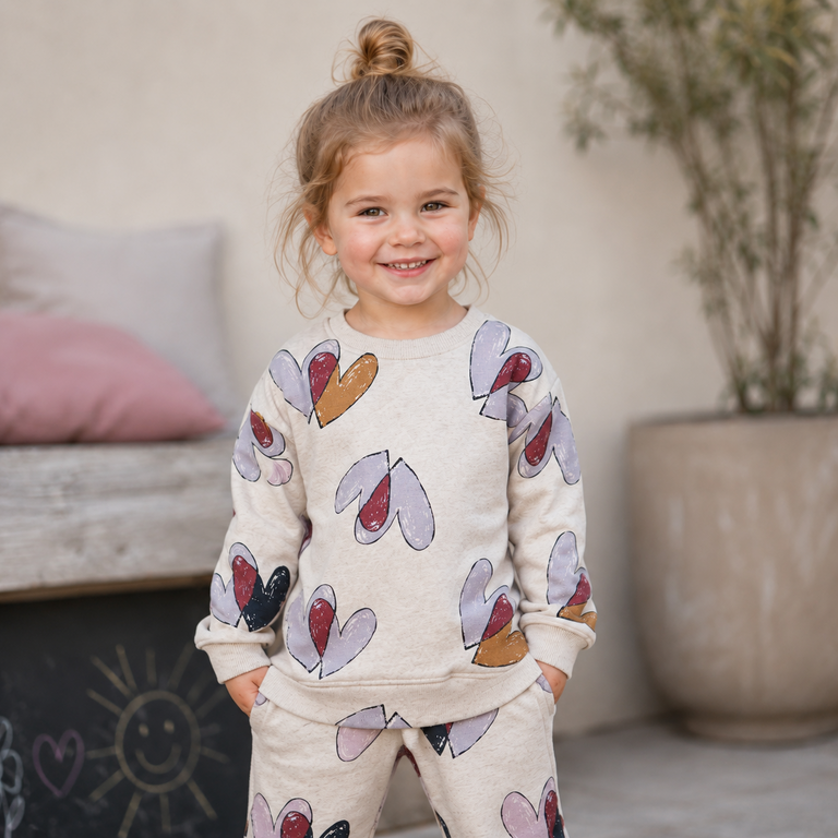 Trui sweat Teart (lilac marble)