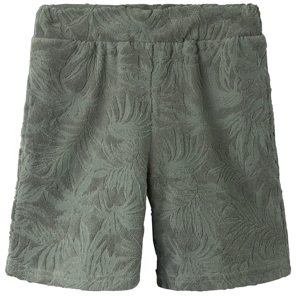 Korte broek badstof Fay (castor gray leaves)