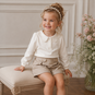 Mayoral Longsleeve polo met sierkraag (nat-champa)