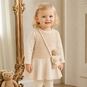 Mayoral Jurkje teddy met beren-tasje (light khak)