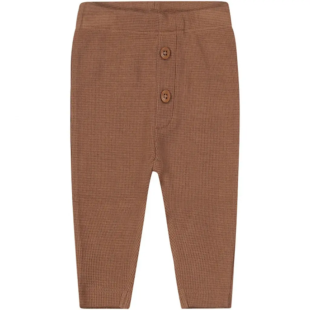 Joggingbroekje wafel (brown)