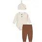 Dirkje Driedelig baby setje blaadjes (brown)