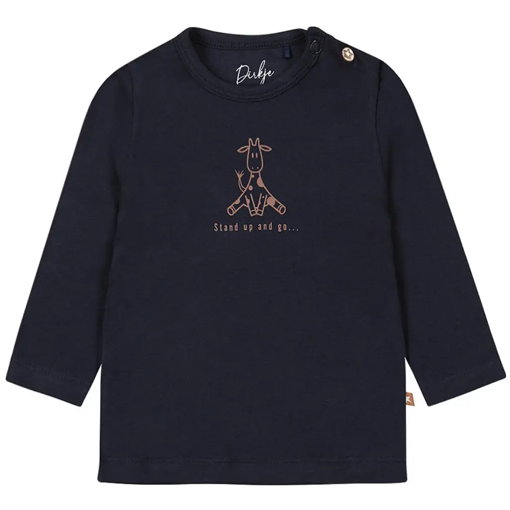 Longsleeve girafje (navy)