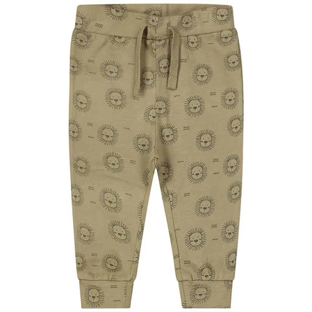 Joggingbroekje tijgertjes (faded green)