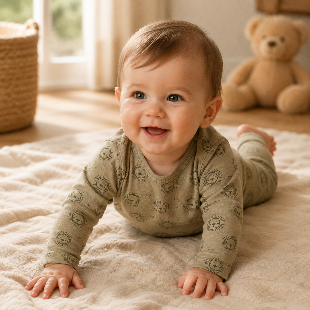 Longsleeve tijgertjes (faded green)
