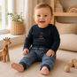 Dirkje Longsleeve girafje (navy)