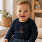Dirkje Longsleeve girafje (navy)