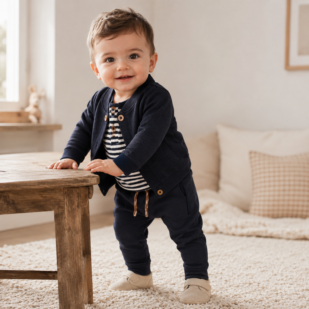 Vestje bomber ribbeltje (navy)